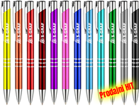 Pisala ASCOT aluminij z gravuro