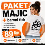 Paketi majic z enostranskim tiskom v velikosti A4